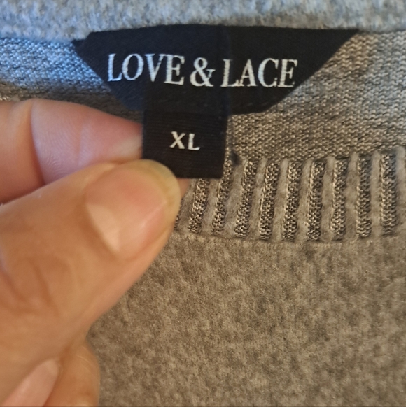 Love & Lace Graphic Sweater – Cozy Chic - Picture 6 of 9